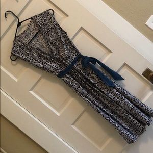 Merona black & white patterned dress